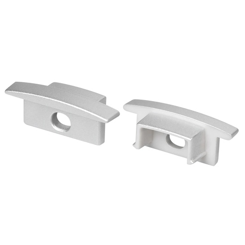 Заглушка LINE-2308-F SILVER с отверстием (Arlight, Пластик)