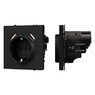 Механизм розетки с USB зарядкой SCT-NOBE-MUAA-SFPL-BK (230V, 16A) (Arlight, -)