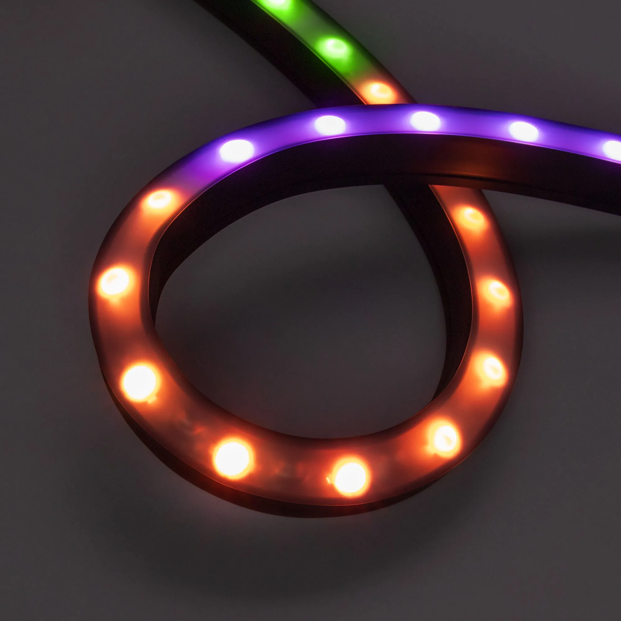 Грейзер DMX THOR-3D-F24-25x27mm 24V RGBW-Day4000 (24 W/m, IP65, 1m, wire x2) (Arlight, Силикон) - изображение товара