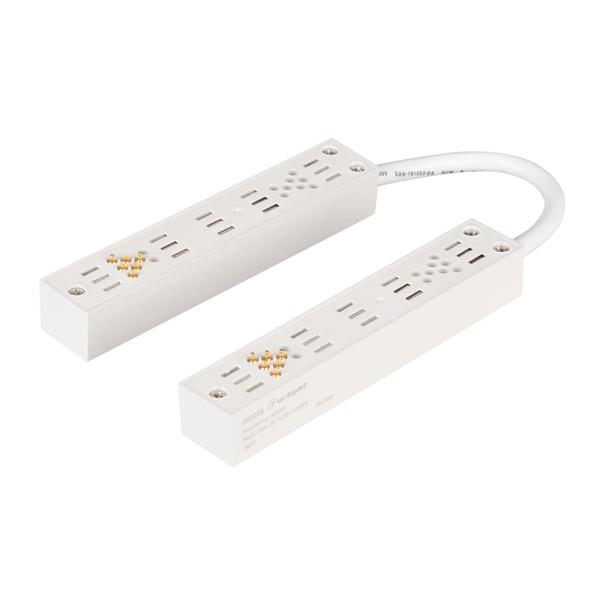Коннектор гибкий MAG-CON-25-FLEX-POWER (WH) (Arlight, IP20 Пластик, 3 года) - изображение товара