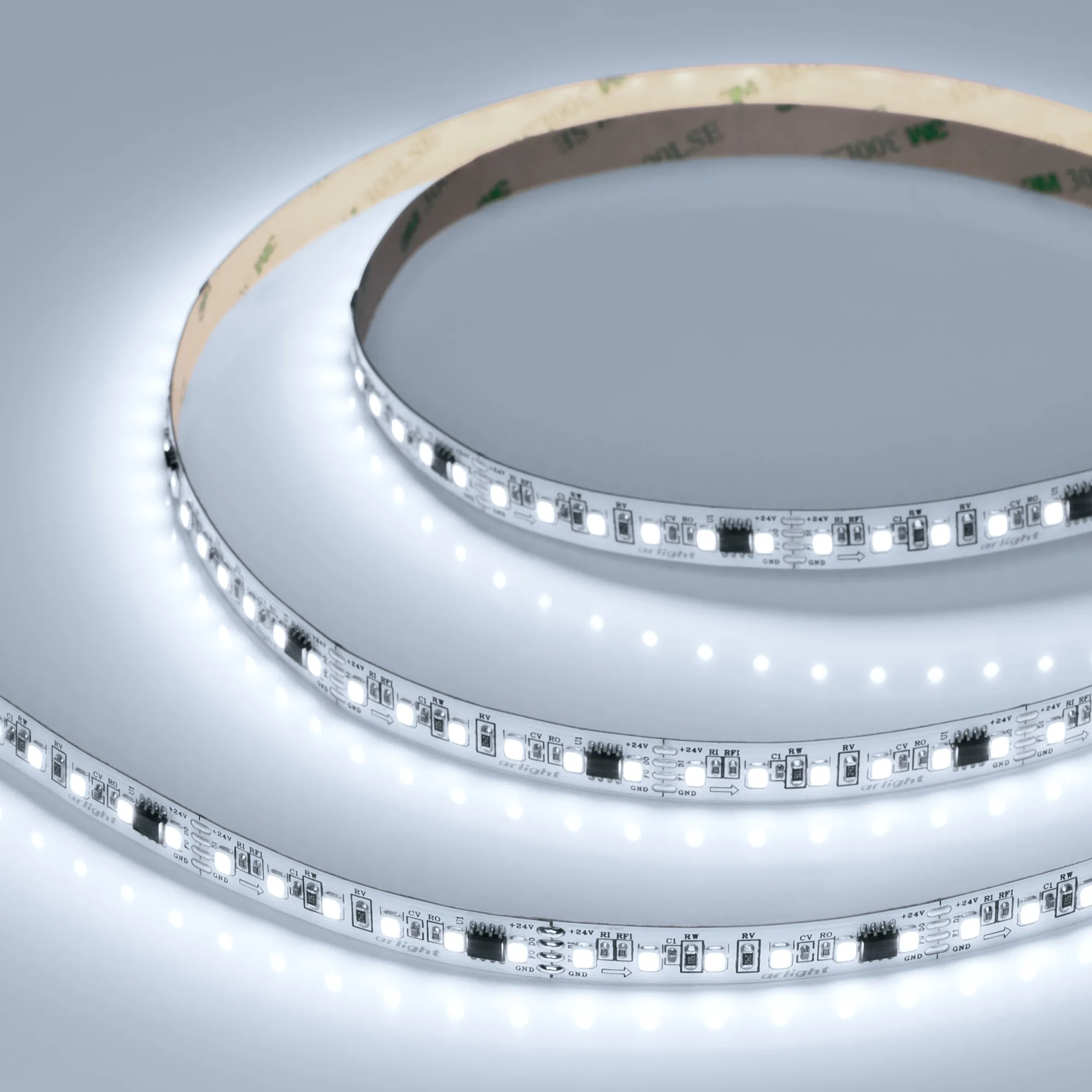 Лента светодиодная SPI-A120-10mm 24V White6000-PX6-BPT (11 W/m, IP20, 2835, 5m) (Arlight, бегущий огонь) - изображение товара