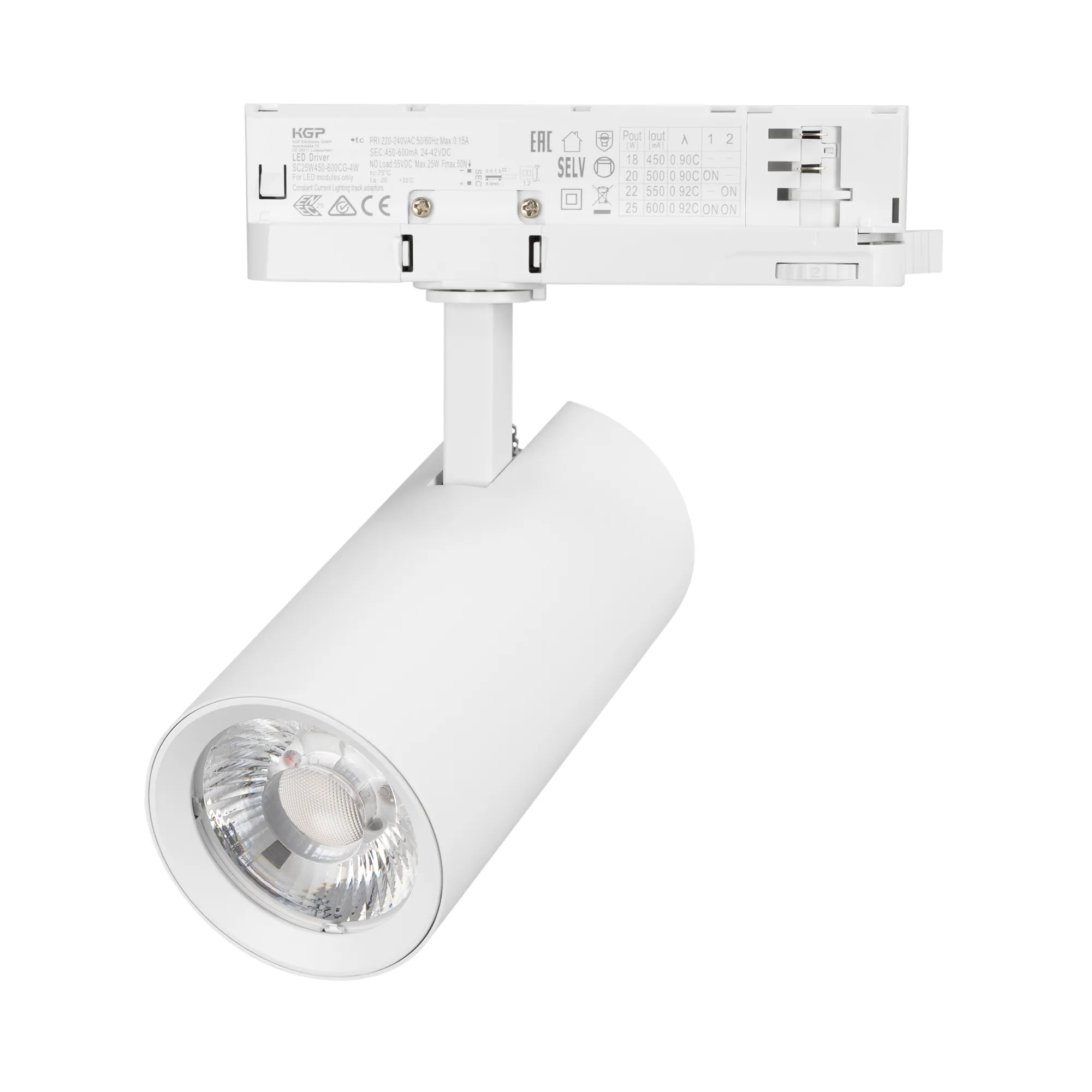 Светильник LGD-GERA-4TR-R74-20W Warm3000 (WH, 36 deg, 230V) (Arlight, IP20 Металл, 5 лет)