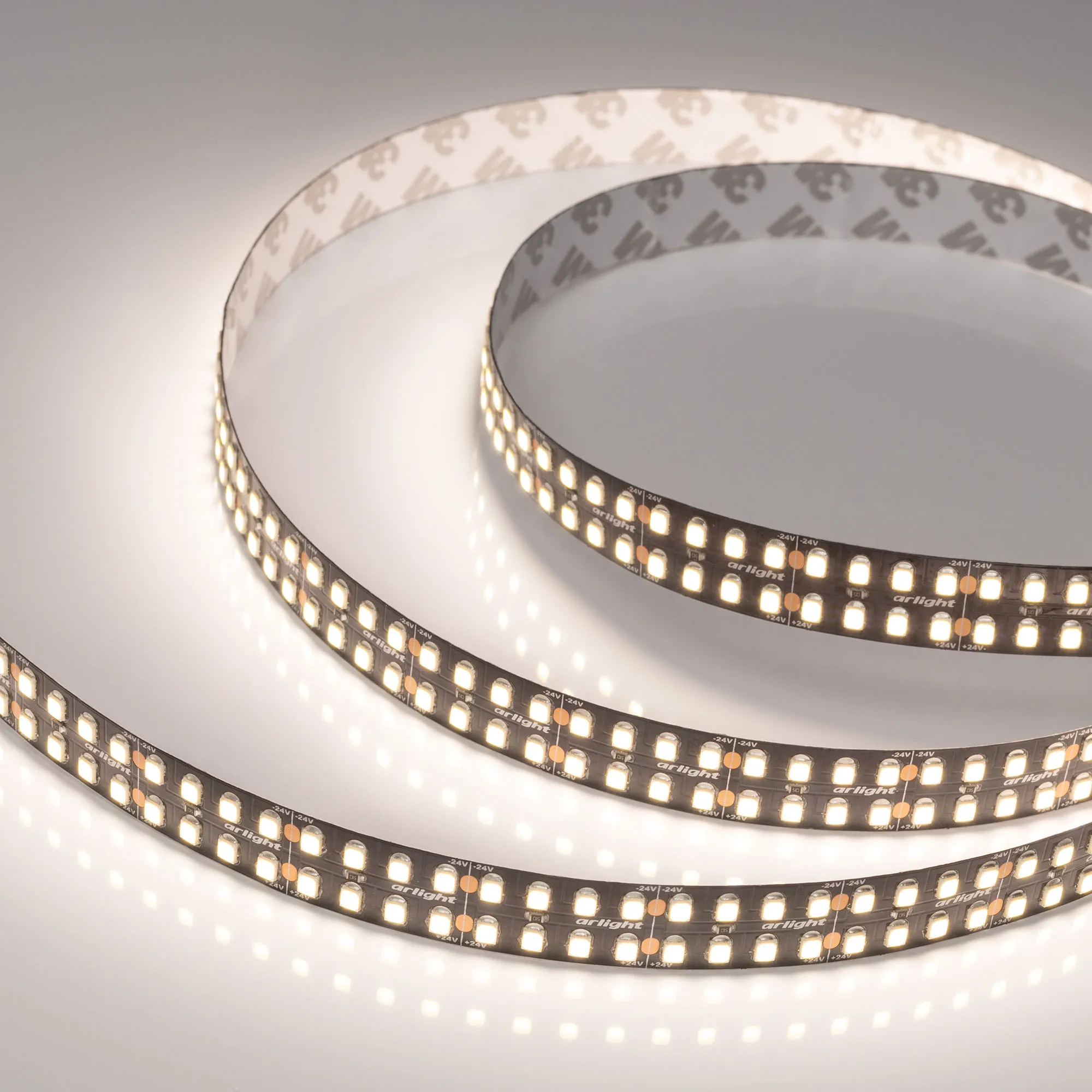 Лента светодиодная RT-A320-BLACK-15mm 24V Day4000 (24 W/m, IP20, 2835, 5m) (Arlight, высок.эфф.150 лм/Вт)