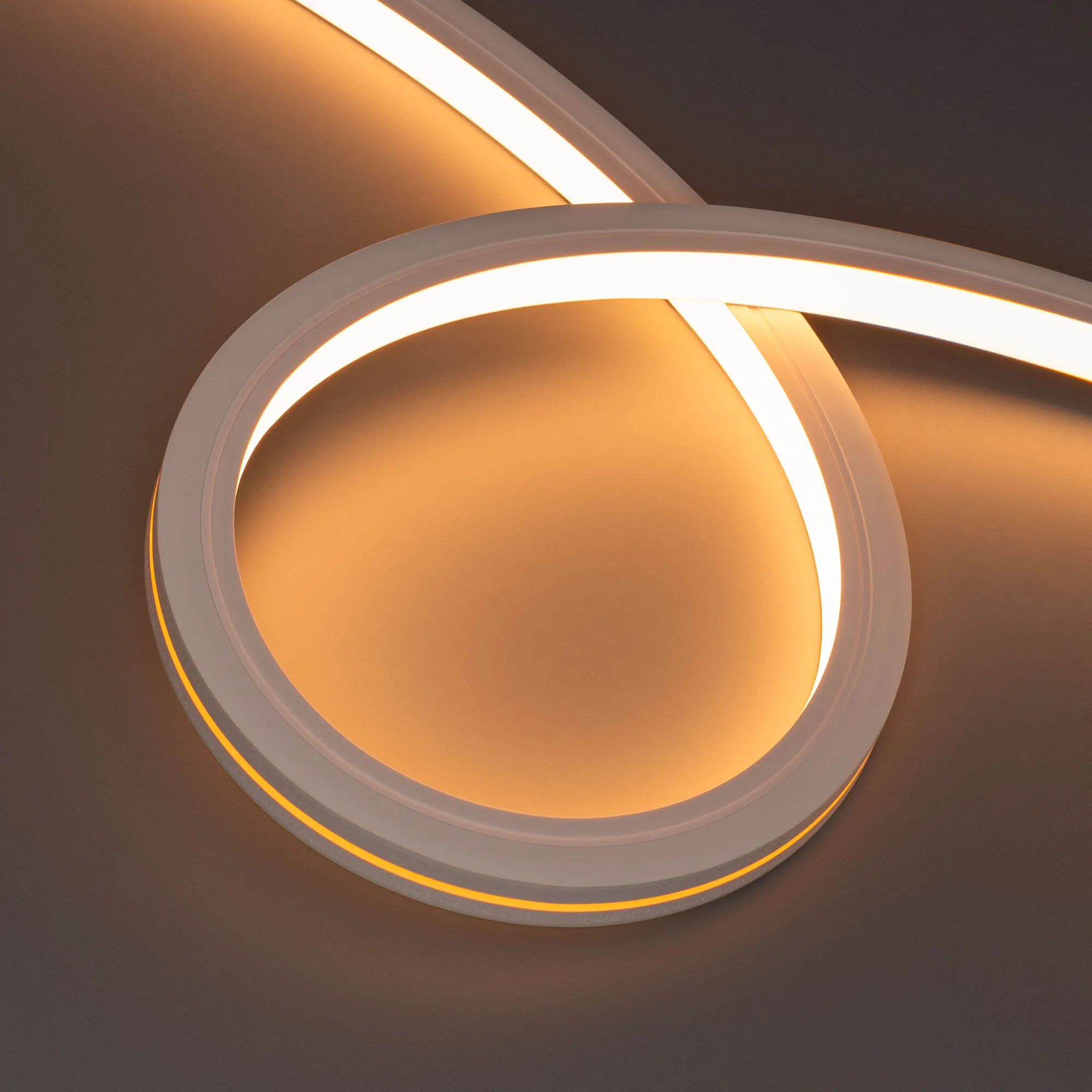 Лента светодиодная герметичная MOONLIGHT-TOP-X280-16x16mm 24V Warm2300 (10 W/m, IP67, 15m, wire x1) (Arlight, Вывод боковой, 5 лет) - изображение товара