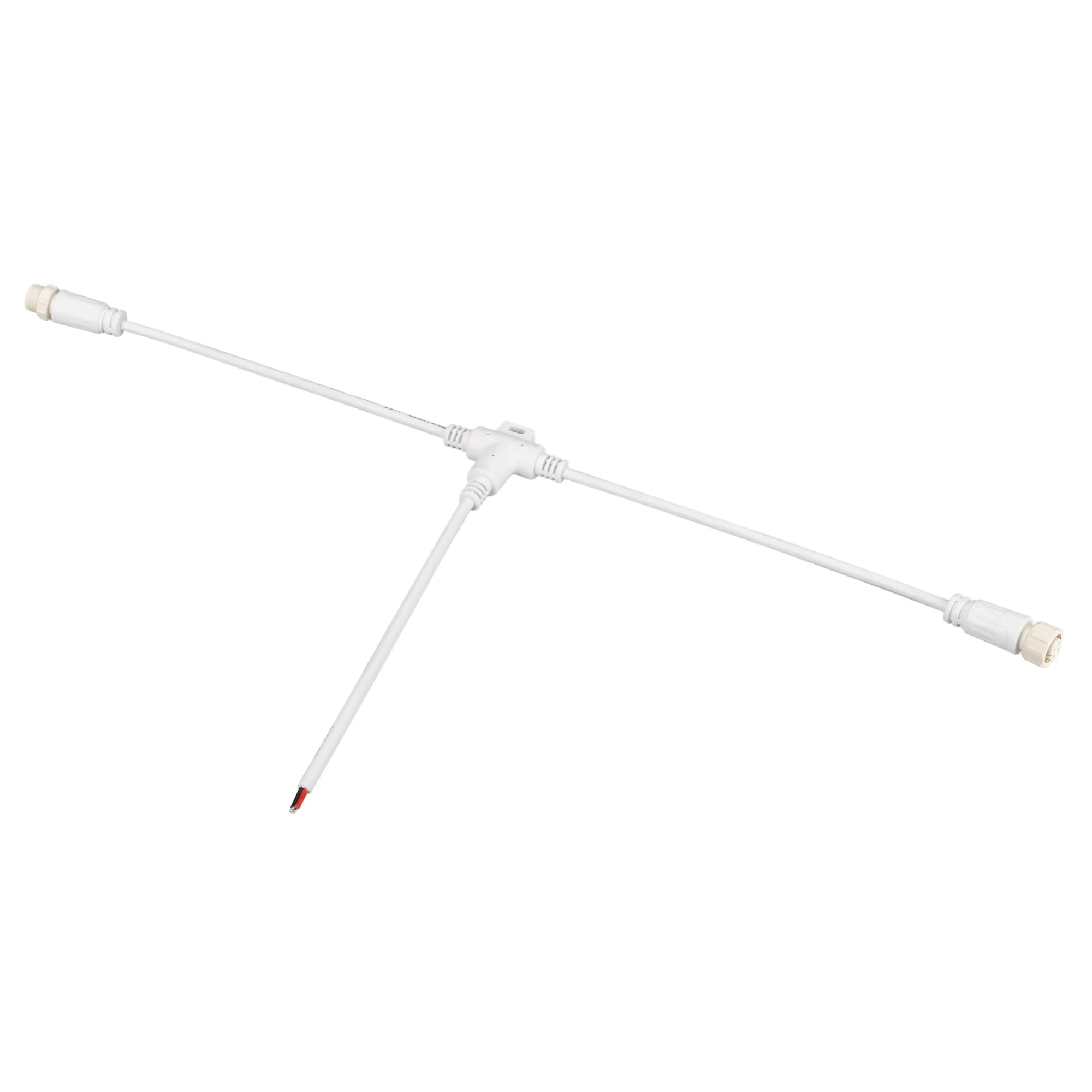 Коннектор питания ARL-MOONLIGHT-SPI/DMX-CON-POWER-T-MID-WIRE-WH (Arlight, IP67 Пластик, 3 года) - изображение товара