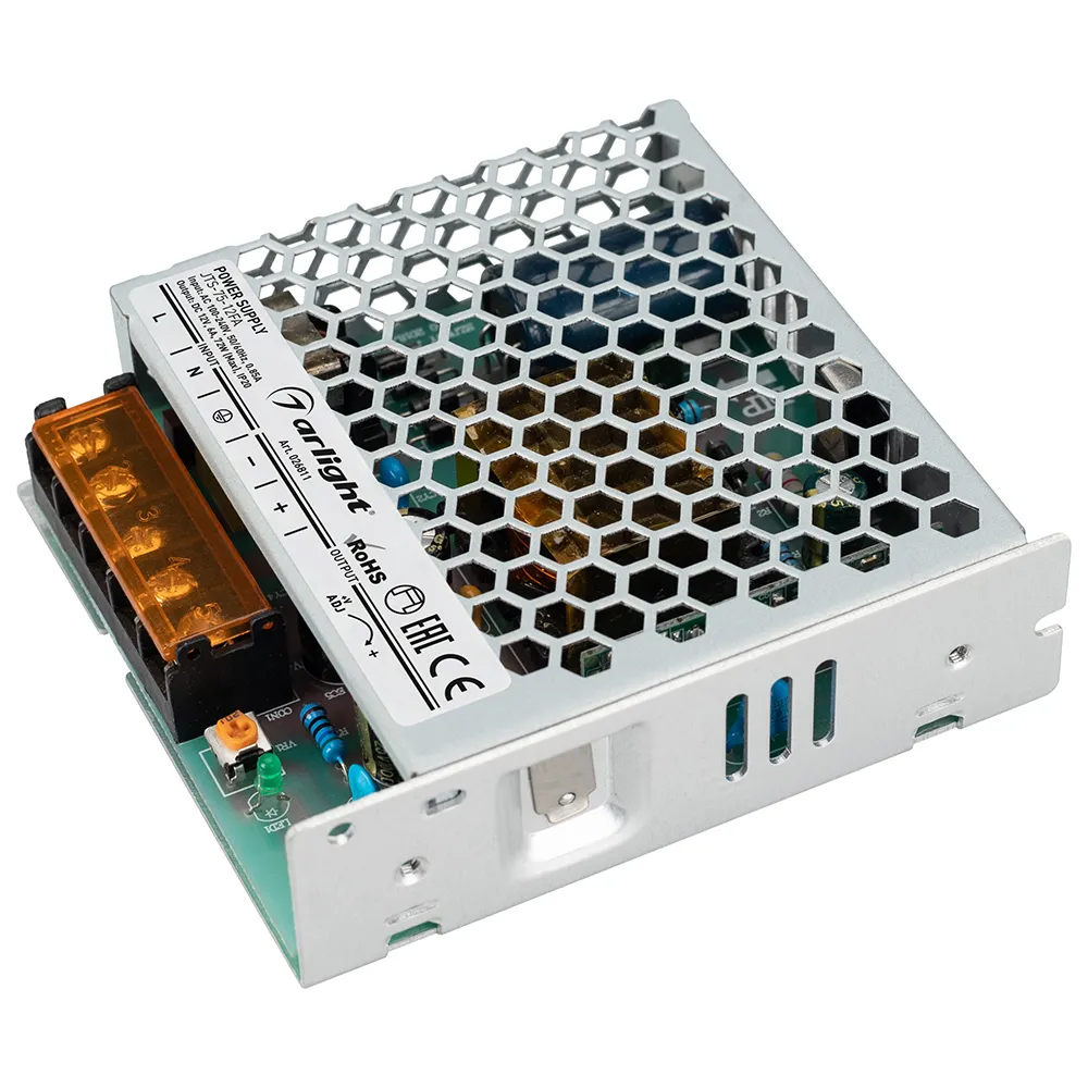 Блок питания JTS-75-12-FA (12V, 6A, 72W) (Arlight, IP20 Сетка, 3 года) - изображение товара